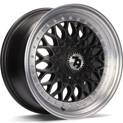 seventy9 SV-E 17 5x112 DMBLP - Matt Black Front Polished Lip Polished