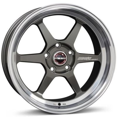 Borbet DB8GT 18 5x100 GRP - Graphite rim polished