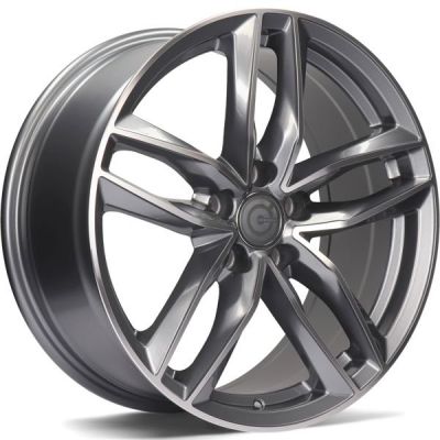 Carbonado Style 17 5x112 AFP - Anthracite Front Polished
